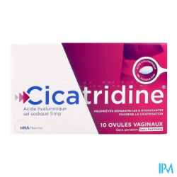 CICATRIDINE OVULE VAGINAL 10