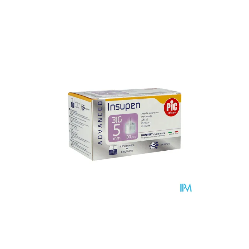 AIG INSUPEN ADVANCED 31G 5MM 100