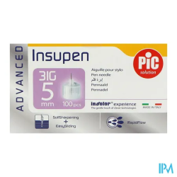 AIG INSUPEN ADVANCED 31G 5MM 100