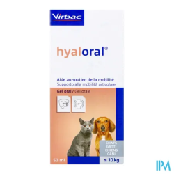 HYALORAL CHAT/CHIEN GEL ORAL 50ML