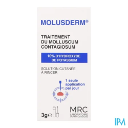 MOLUSDERM SOL CUTANE FL 3G