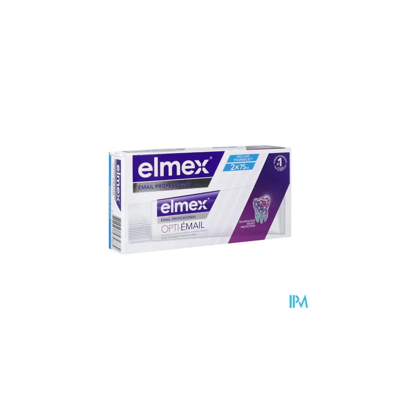 ELMEX DENT OPTI-EMAIL 75ML X2