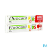 FLUOCARIL KIDS GEL FRAISE 50ML X2