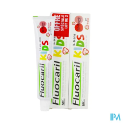 FLUOCARIL KIDS GEL FRAISE 50ML X2
