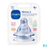 TETINE MAM SILK DEBIT 3 SILIC X2
