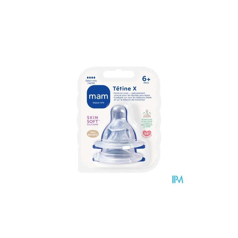 TETINE MAM SILK DEBIT X SILIC X2