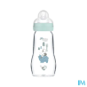 BIB MAM VER 1AGE DEB/2 BLEU 260ML