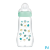 BIB MAM VER 1AGE DEB/2 BLEU 260ML