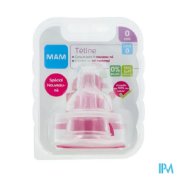 TETINE MAM SILK DEBIT 0 SILIC X2