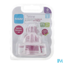 TETINE MAM SILK DEBIT 0 SILIC X2