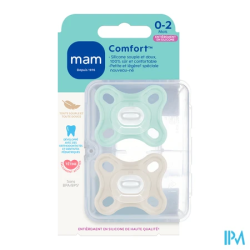 SUCET MAM COMFORT SILIC BLEU +0M 2