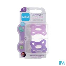 SUCET MAM COMFORT SILIC ROS +0M 2