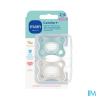 SUCET MAM COMFORT SIL BLEU 2-6M X2