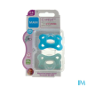 SUCET MAM COMFORT SIL BLEU 2-6M X2