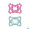 SUCET MAM COMFORT SIL ROSE 2-6M X2