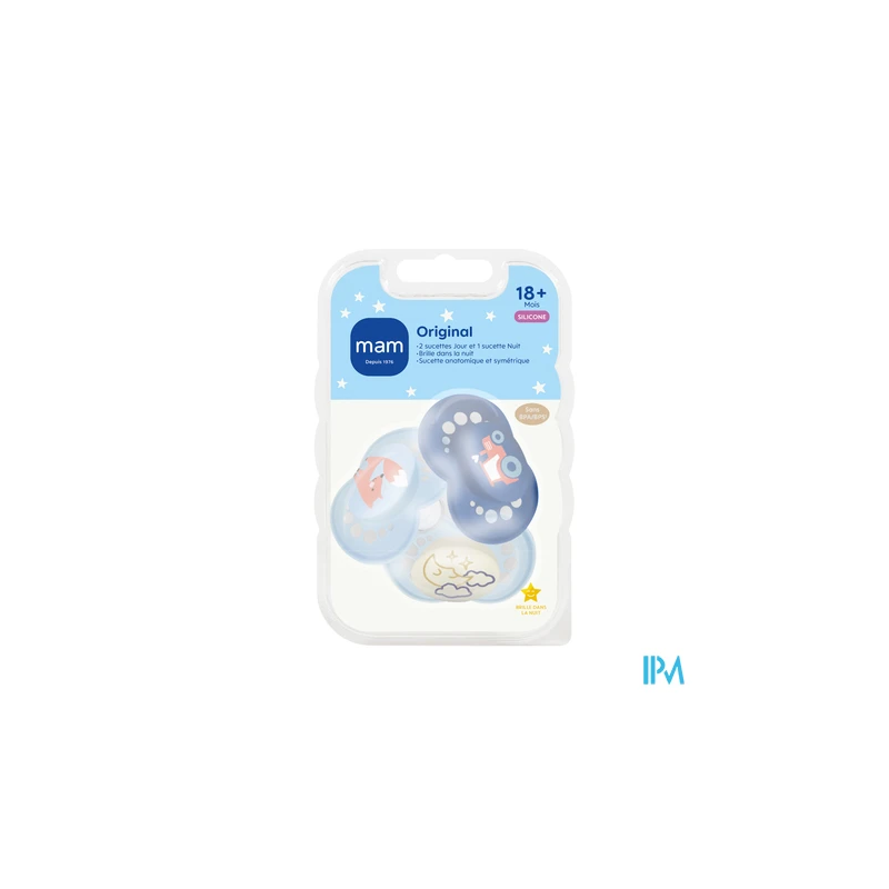 SUCET MAM ORIGIN BLEU SIL18+M X3