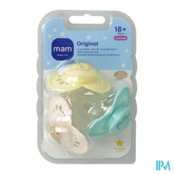 SUCET MAM ORIGIN BEIGE SIL 18+M X3