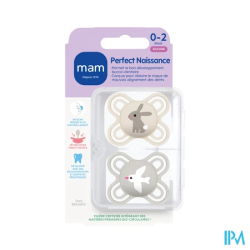 SUCET MAM PERFECT SIL 0-2M X2