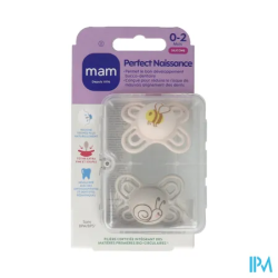 SUCET MAM PERFECT SIL 0-2M X2
