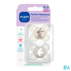 SUCET MAM PERFECT SIL 0-2M X2