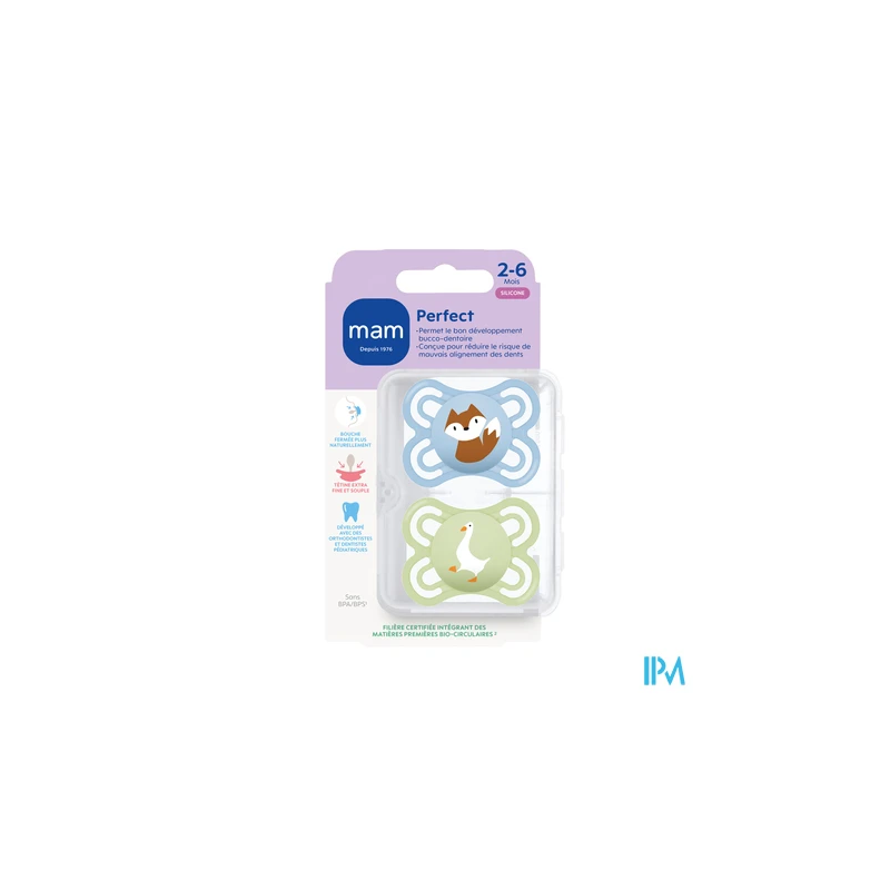 SUCET MAM PERFECT SIL 2-6M X2