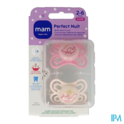 SUCET MAM PERFECT NUIT SIL 2-6M X2