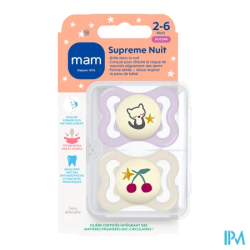 SUCET MAM SUPREME NUIT SIL 2-6M X2