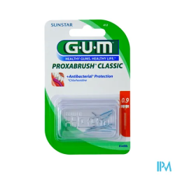 GUM PROXABRUSH CLASSIC RECH 412 X6