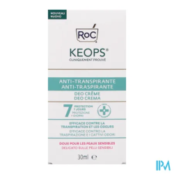 KEOPS DEOD CR A/TRANSPIRANTE 30ML