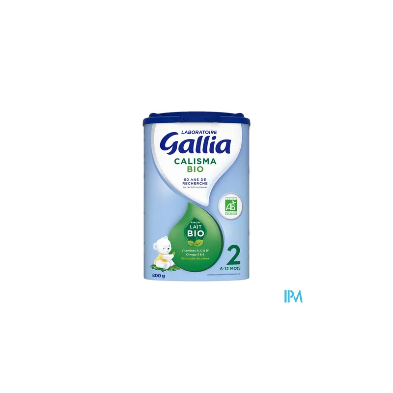 GALLIA CALISMA 2 LAIT PDR BIO 800G