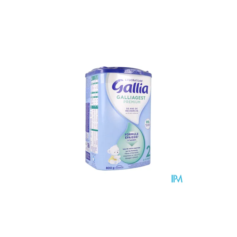 GALLIAGEST PREMIUM 2 LAIT PDR 800G