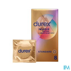 PRESERV DUREX NUDE EXTRA LUB X8