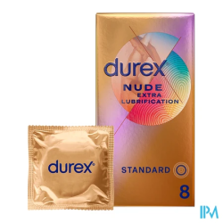 PRESERV DUREX NUDE EXTRA LUB X8