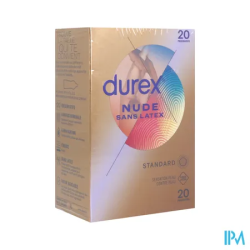 DUREX NUDE S/S LATEX PRESERV X20