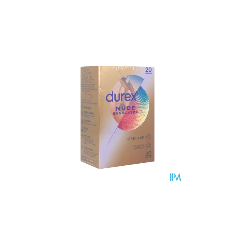 DUREX NUDE S/S LATEX PRESERV X20