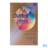 DUREX NUDE S/S LATEX PRESERV X20