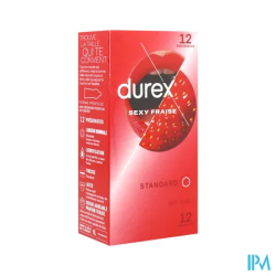 PRESERV DUREX SEXY FRAISE X12