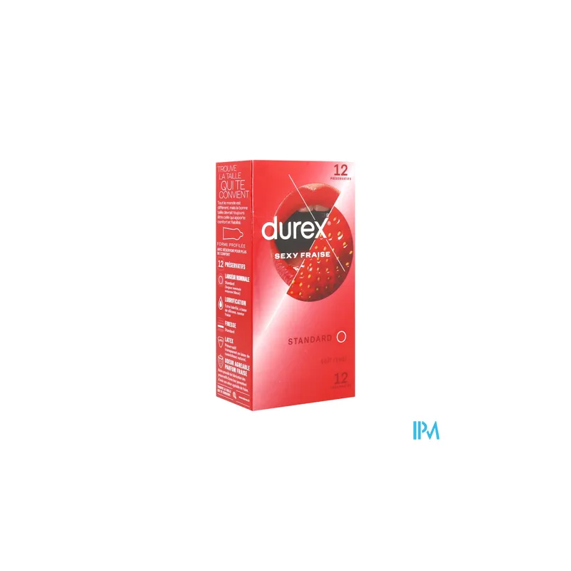 PRESERV DUREX SEXY FRAISE X12