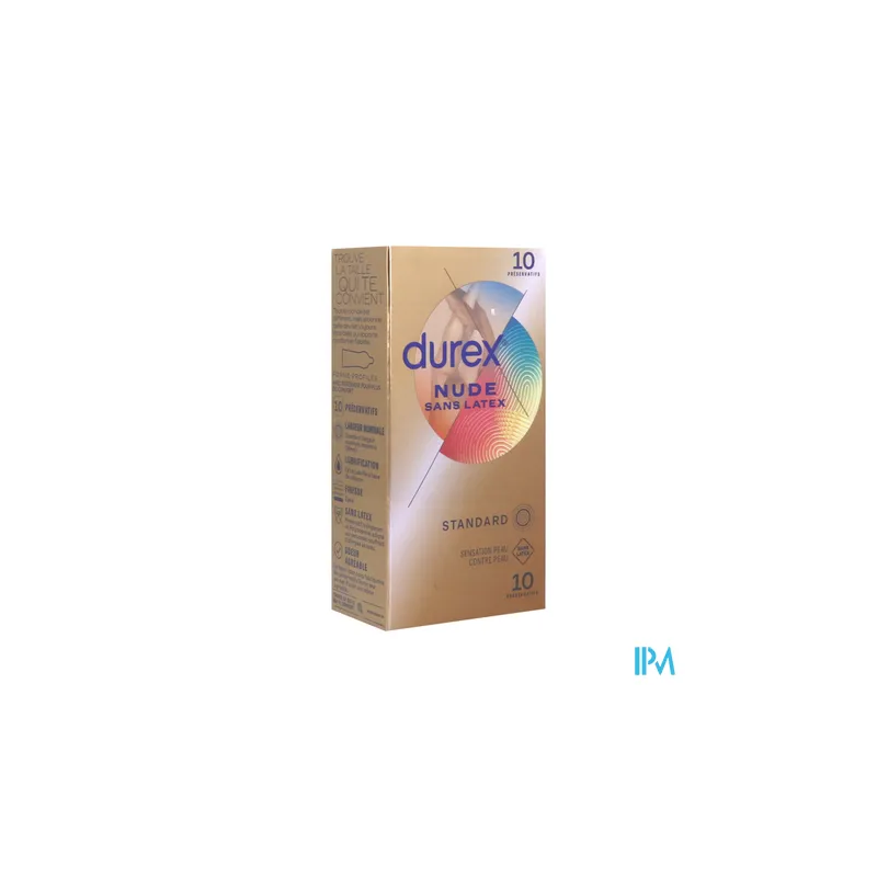 PRESERV DUREX NUDE SANS LATEX X10
