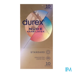 PRESERV DUREX NUDE SANS LATEX X10