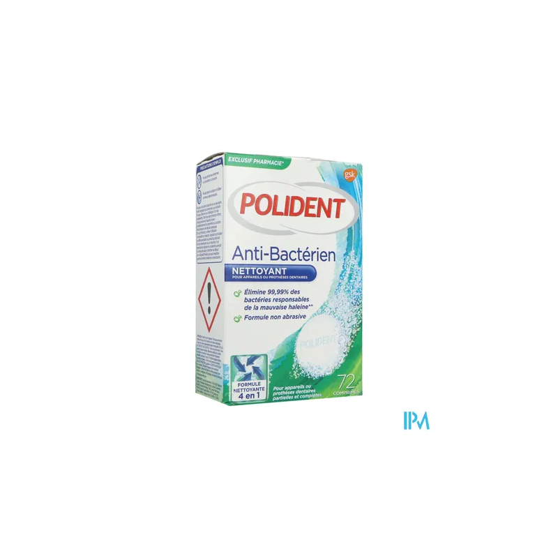 POLIDENT CPR NETT A/BACT 72