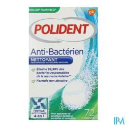POLIDENT CPR NETT A/BACT 72