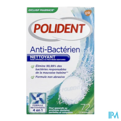 POLIDENT CPR NETT A/BACT 72