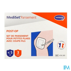 MEDISET PANS POST-OP PET/PLAIE X3