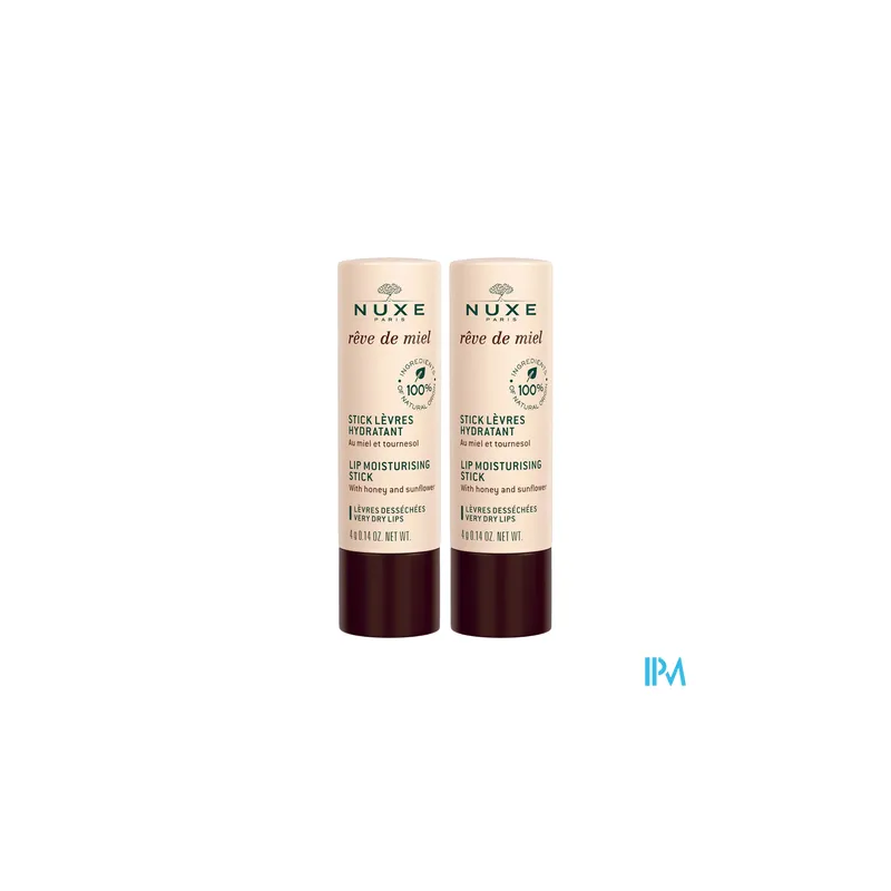 NUXE REVE DE MIEL STICK LEVRE DUO