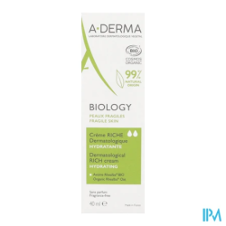 A-DERMA BIOLOGY CR RICH DERMA 40ML
