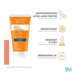 AVENE SOL SPF50+ FLUIDE 50ML