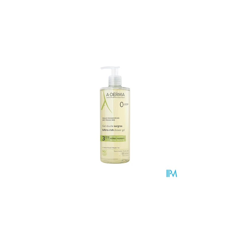 A-DERMA GEL DCH SURGRAS 500ML