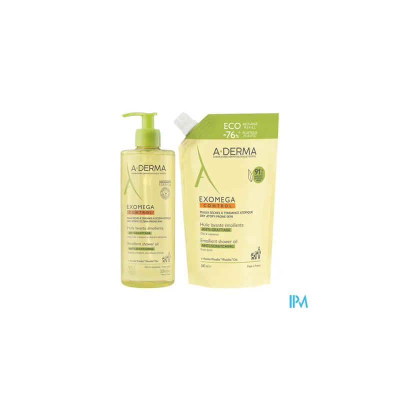 A-DERMA EXOMEGA CONT HLE LAV+ RECH