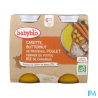 BABYBIO MENU LEG/POULET/RIZ 2X200G